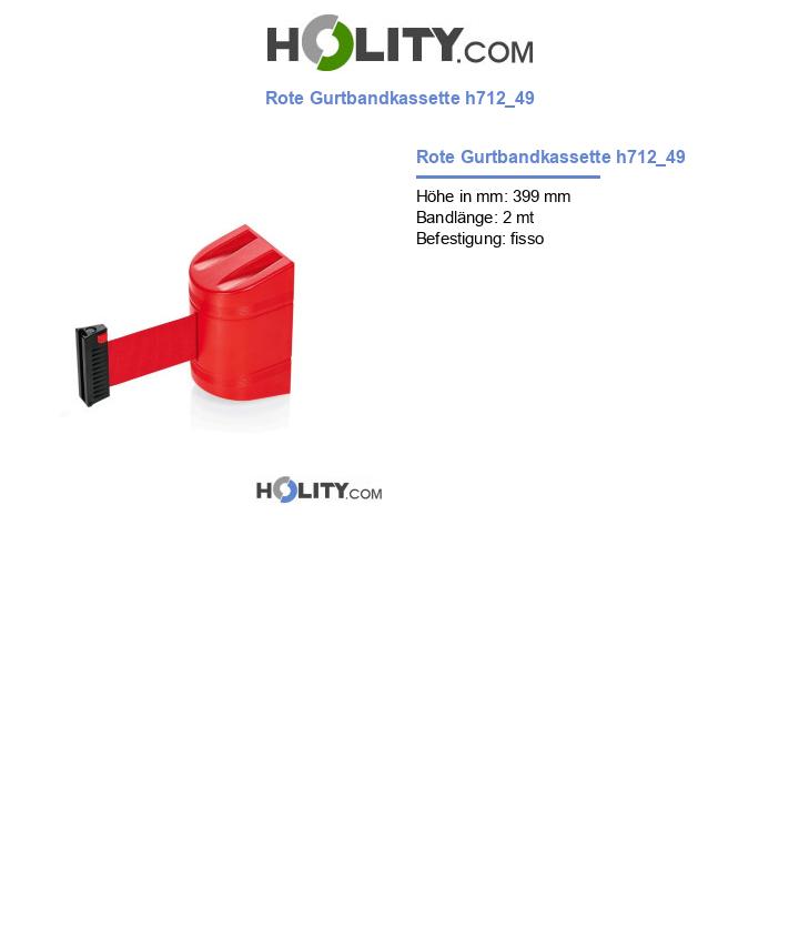 Rote Gurtbandkassette h712_49