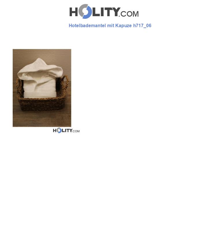 Hotelbademantel mit Kapuze h717_06