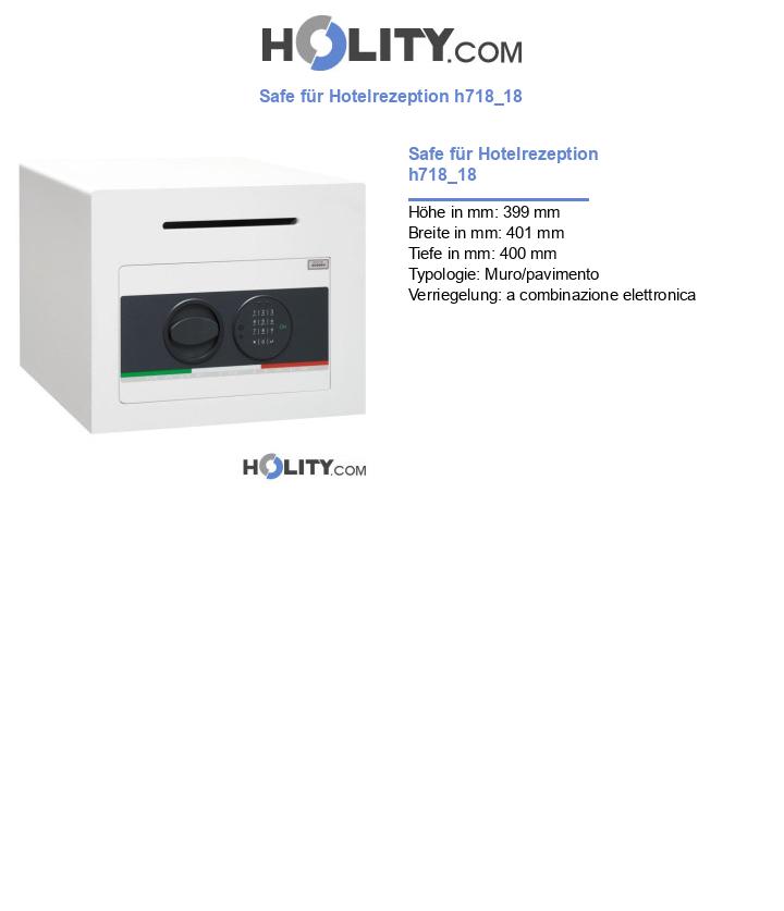 Safe für Hotelrezeption h718_18