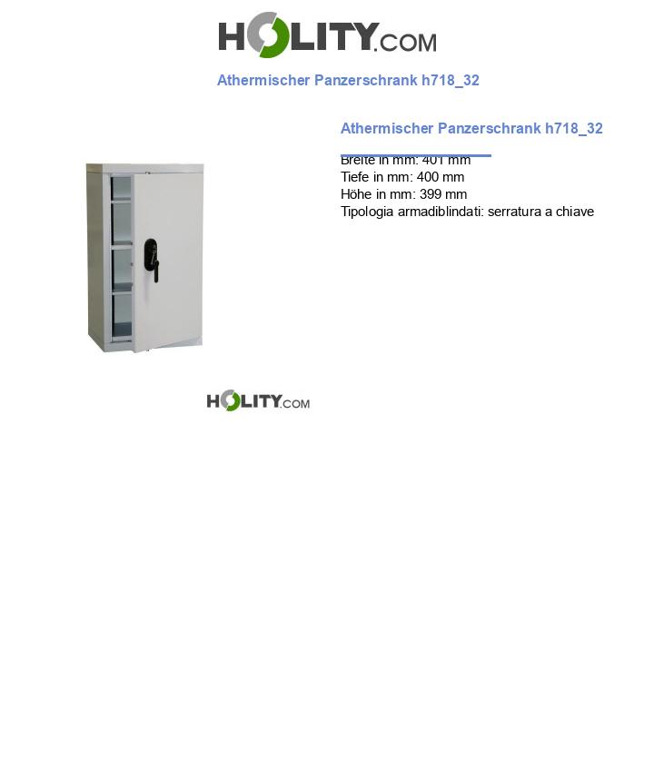 Athermischer Panzerschrank h718_32