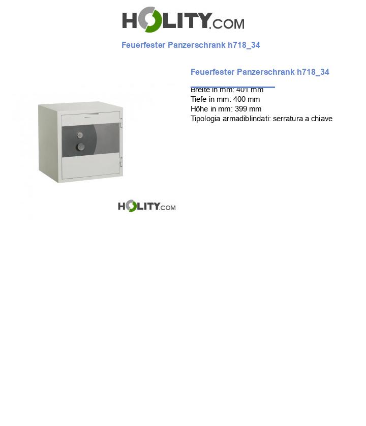 Feuerfester Panzerschrank h718_34