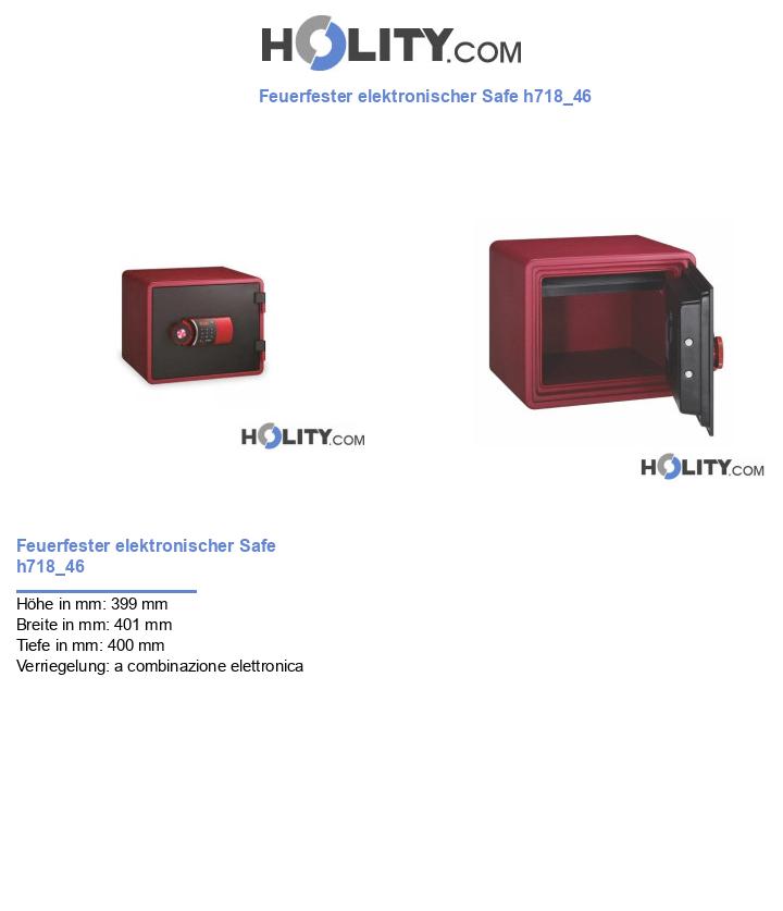 Feuerfester elektronischer Safe h718_46
