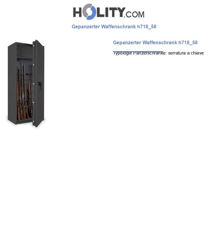 Gepanzerter Waffenschrank h718_58
