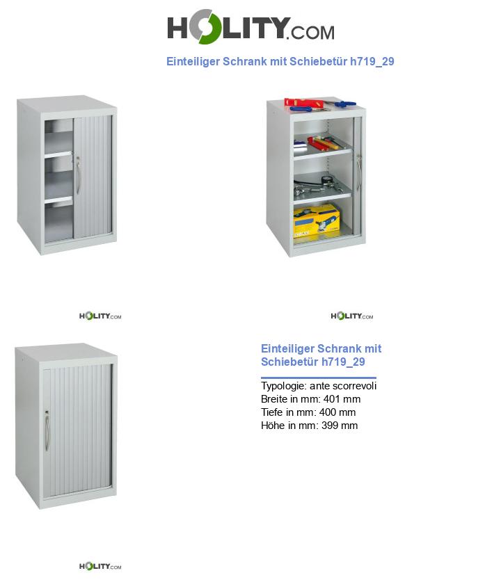 Einteiliger Schrank mit Schiebetür h719_29