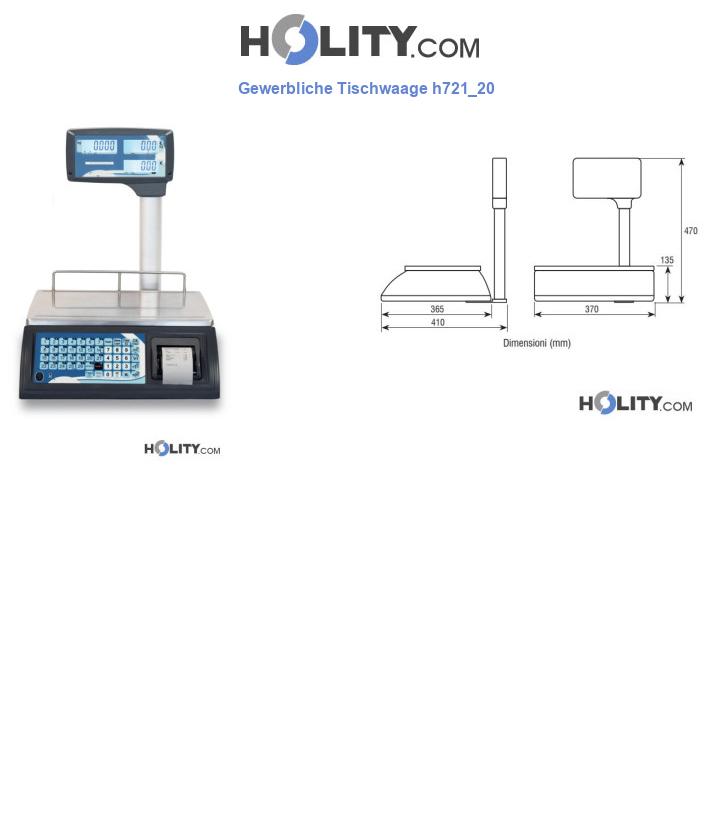 Gewerbliche Tischwaage h721_20