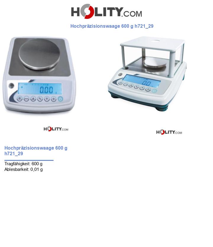 Hochpräzisionswaage 600 g h721_29