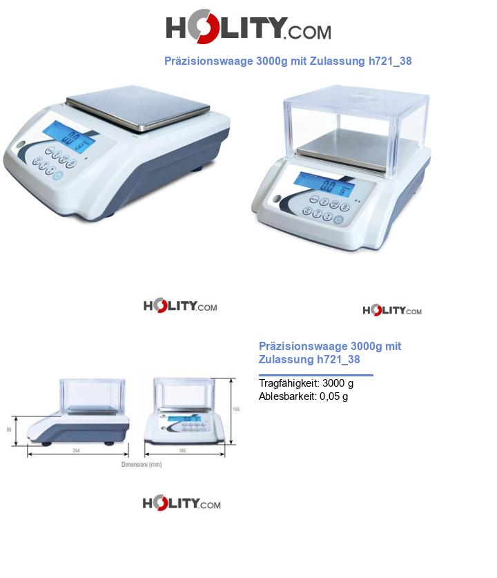 Präzisionswaage 3000g mit Zulassung h721_38