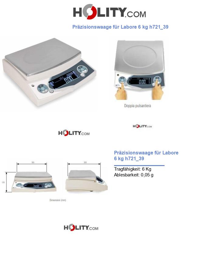 Präzisionswaage für Labore 6 kg h721_39