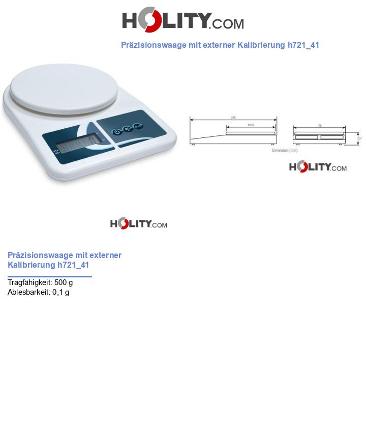 Präzisionswaage mit externer Kalibrierung h721_41