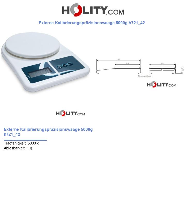 Externe Kalibrierungspräzisionswaage 5000g h721_42