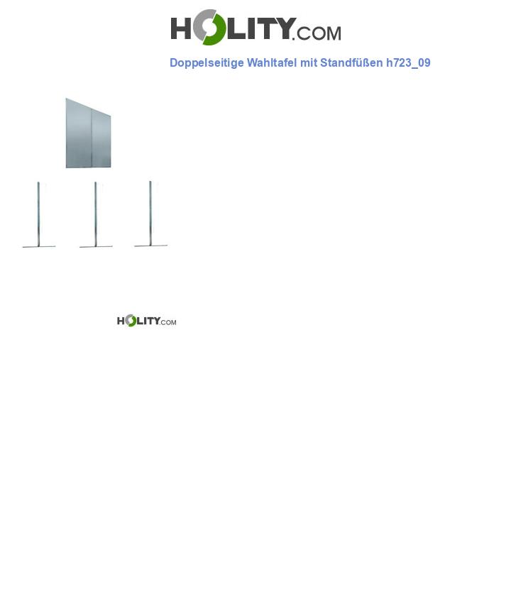 Doppelseitige Wahltafel mit Standfüßen h723_09