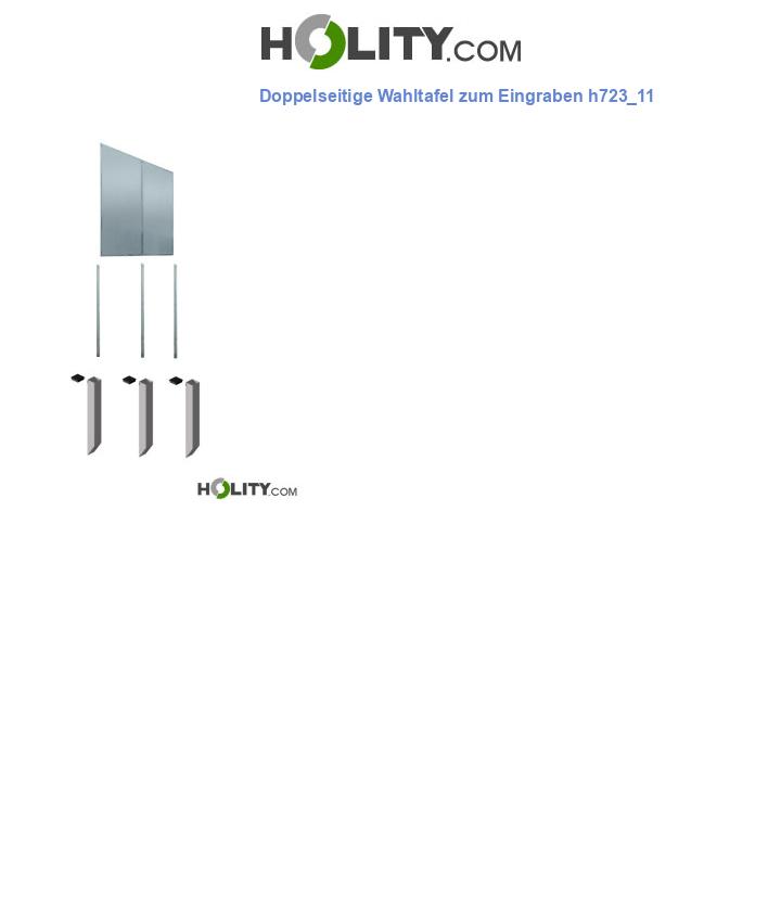 Doppelseitige Wahltafel zum Eingraben h723_11