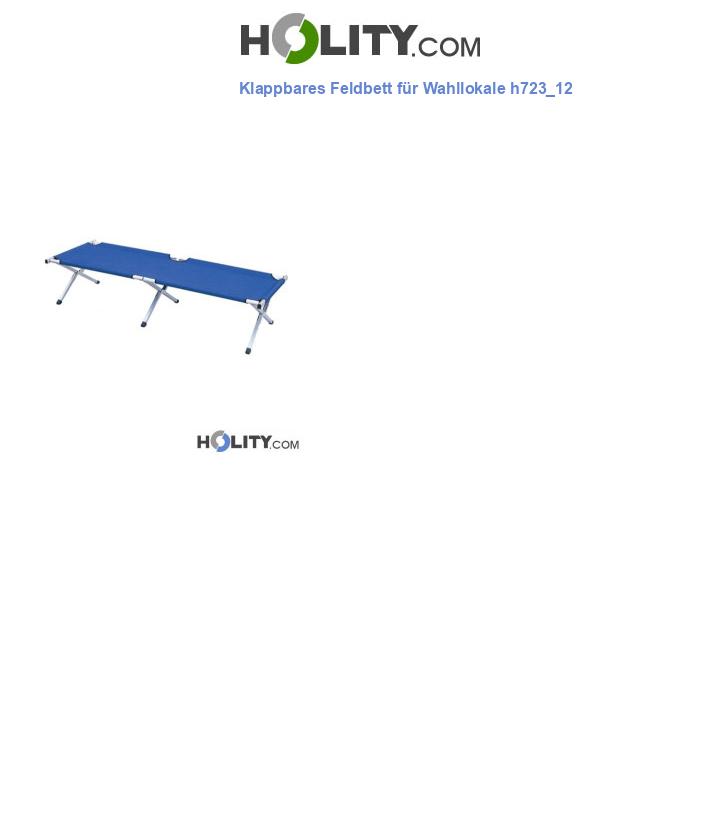 Klappbares Feldbett für Wahllokale h723_12