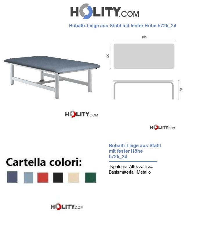 Bobath-Liege aus Stahl mit fester Höhe h725_24