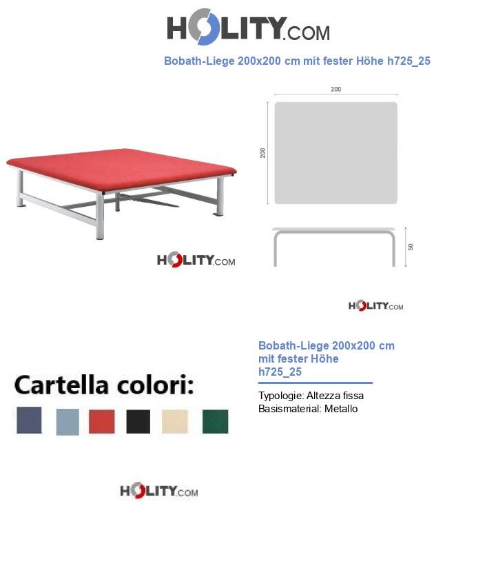 Bobath-Liege 200x200 cm mit fester Höhe h725_25
