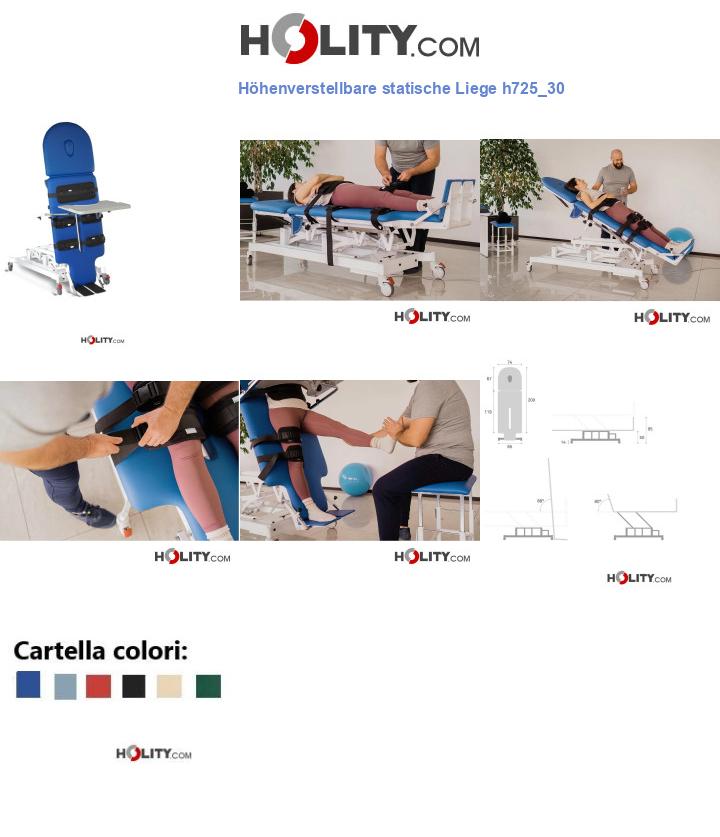 Höhenverstellbare statische Liege h725_30