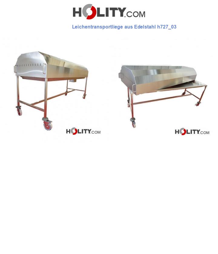 Leichentransportliege aus Edelstahl h727_03