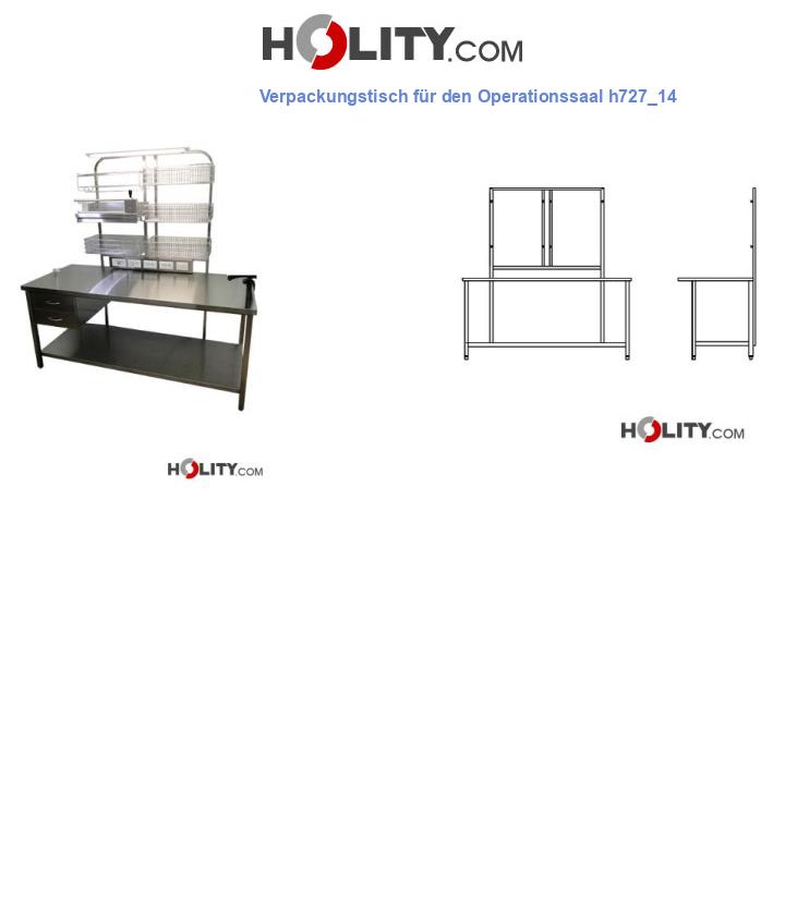 Verpackungstisch für den Operationssaal h727_14