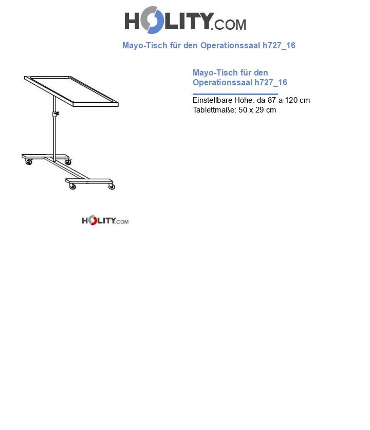 Mayo-Tisch für den Operationssaal h727_16