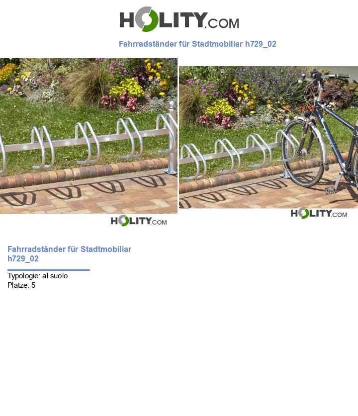Fahrradständer für Stadtmobiliar h729_02
