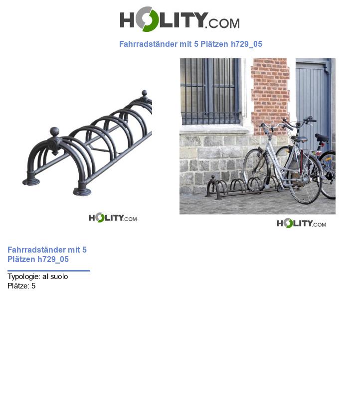 Fahrradständer mit 5 Plätzen h729_05