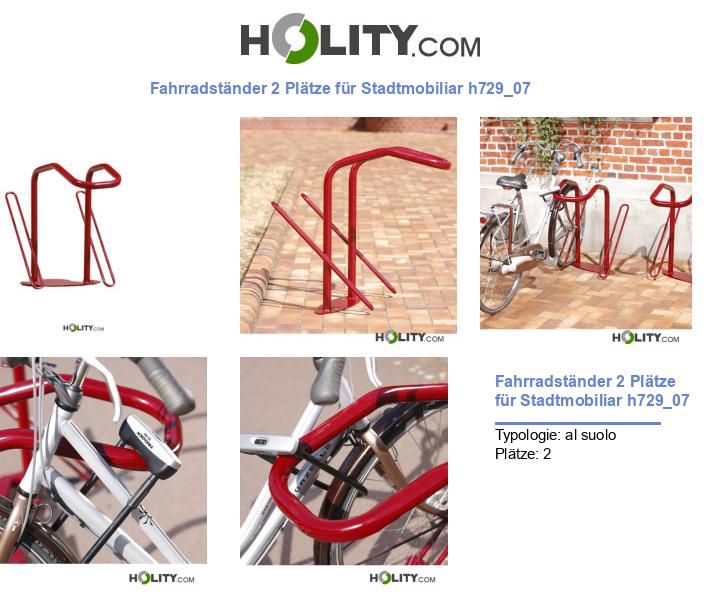 Fahrradständer 2 Plätze für Stadtmobiliar h729_07