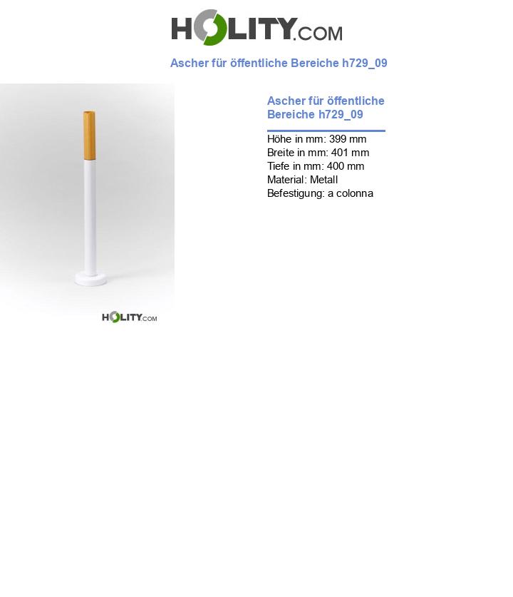 Ascher für öffentliche Bereiche h729_09