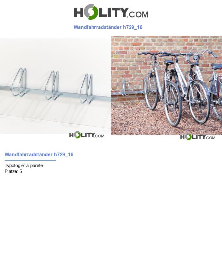 Wandfahrradständer h729_16