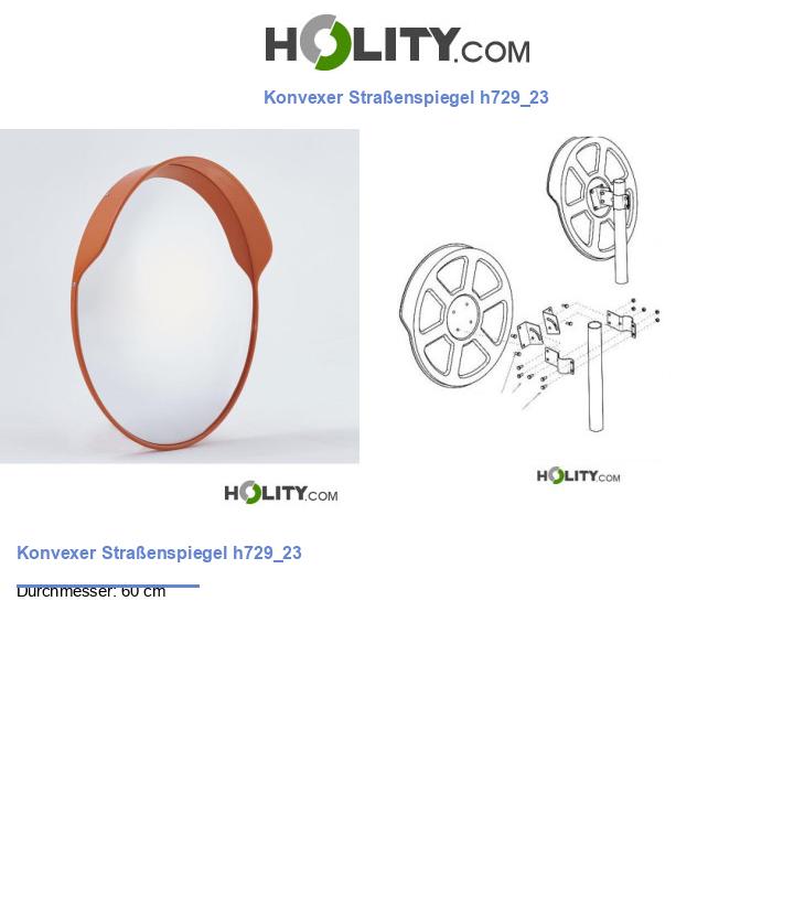 Konvexer Straßenspiegel h729_23