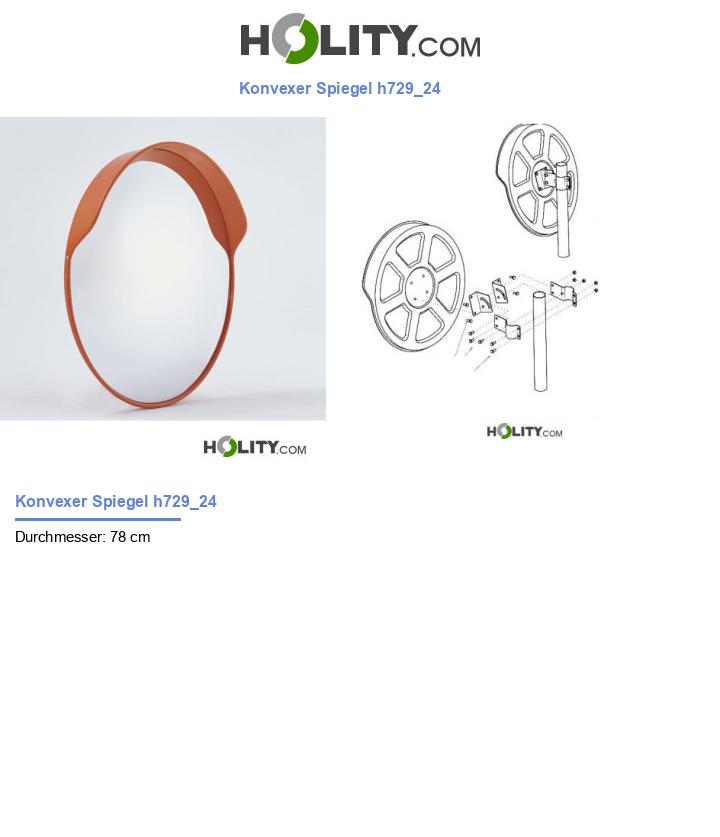 Konvexer Spiegel h729_24