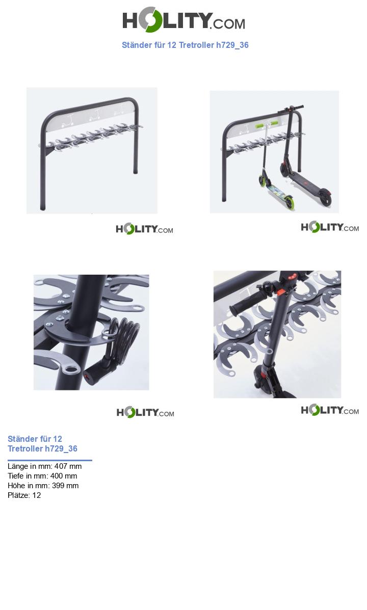 Ständer für 12 Tretroller h729_36
