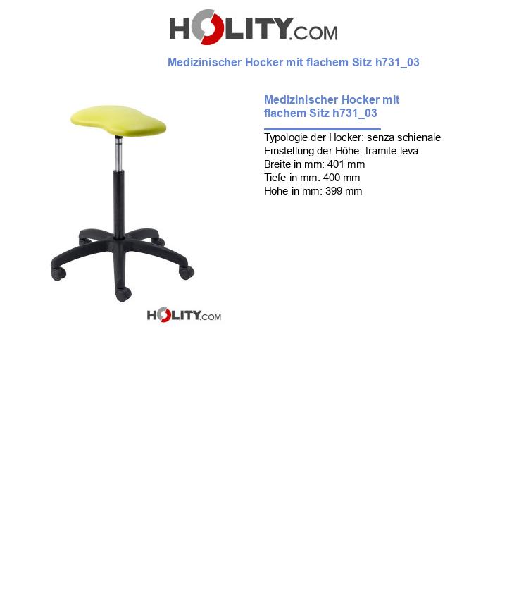 Medizinischer Hocker mit flachem Sitz h731_03