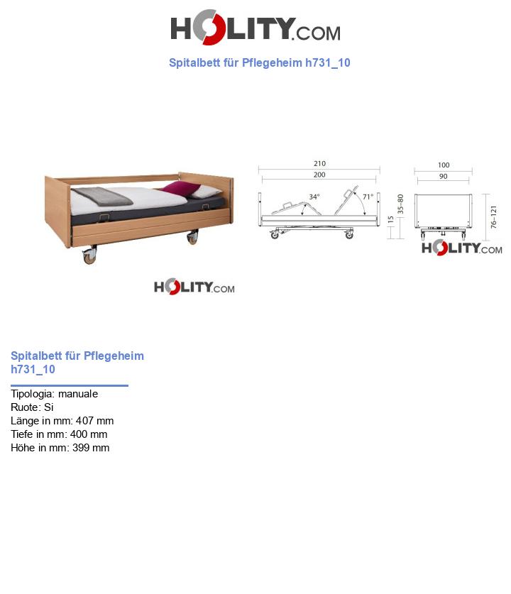 Spitalbett für Pflegeheim h731_10