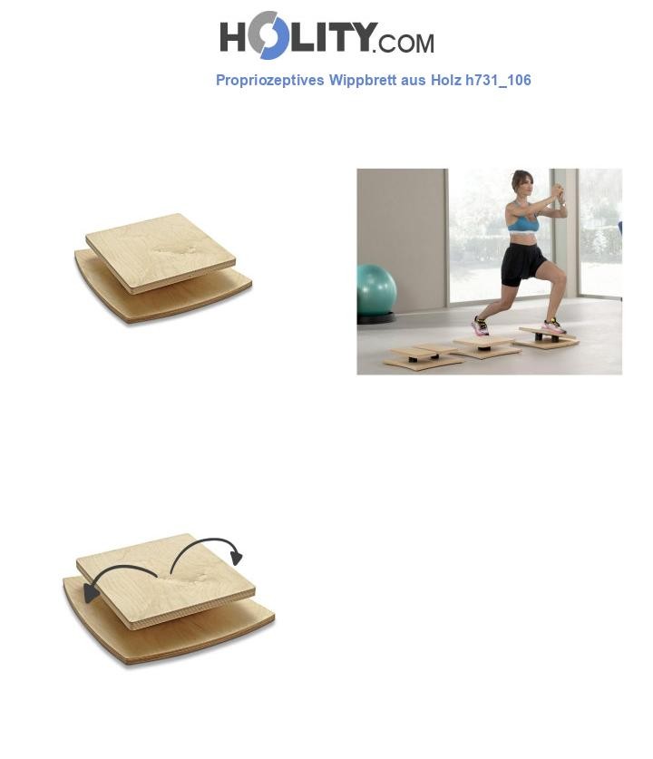 Propriozeptives Wippbrett aus Holz h731_106