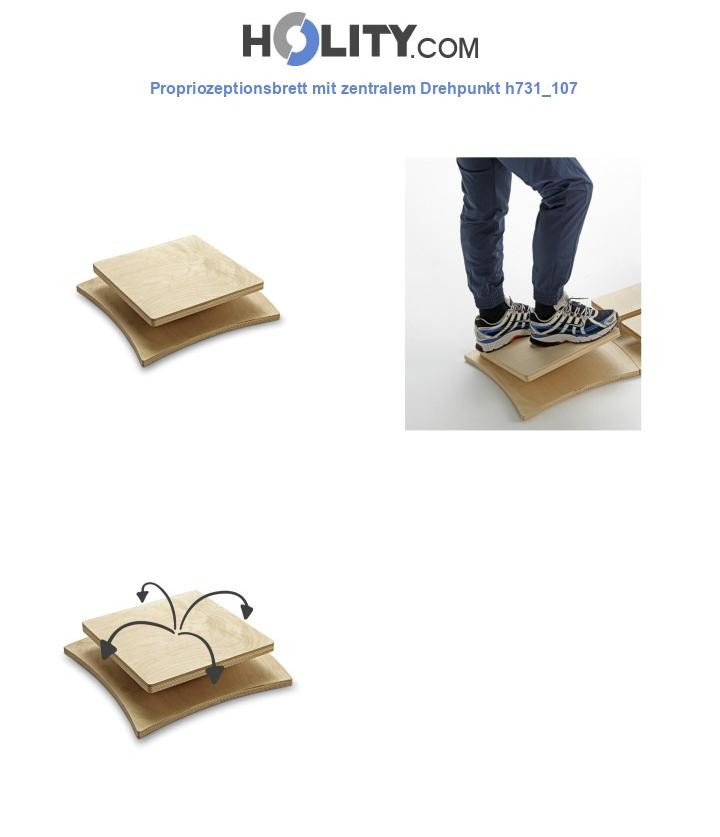 Propriozeptionsbrett mit zentralem Drehpunkt h731_107