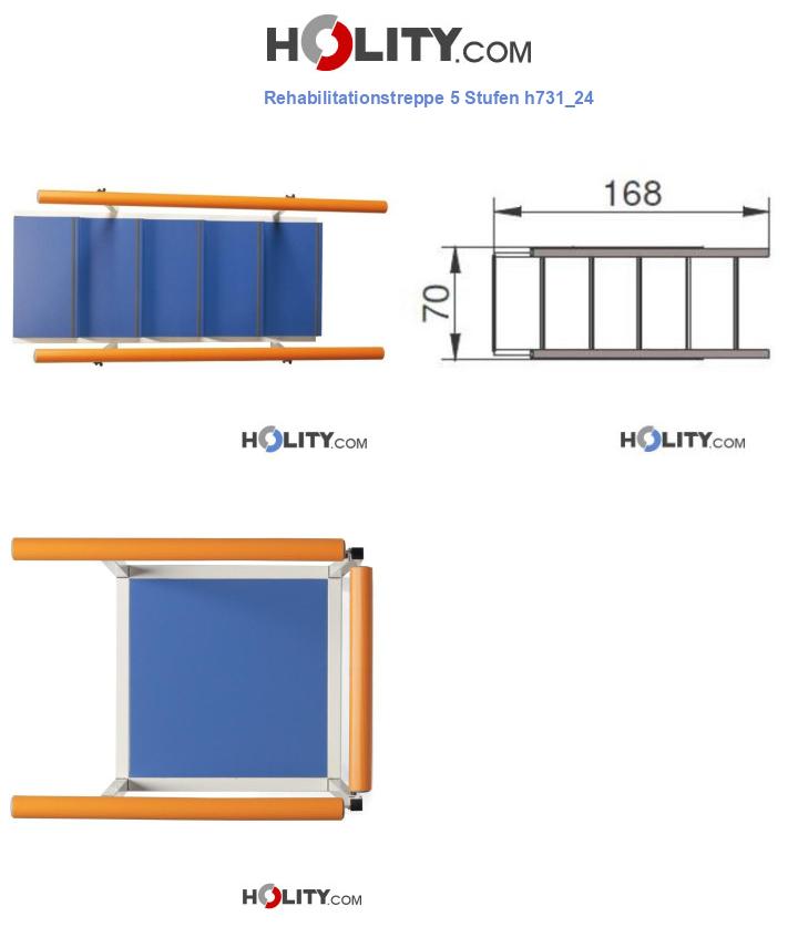 Rehabilitationstreppe 5 Stufen h731_24