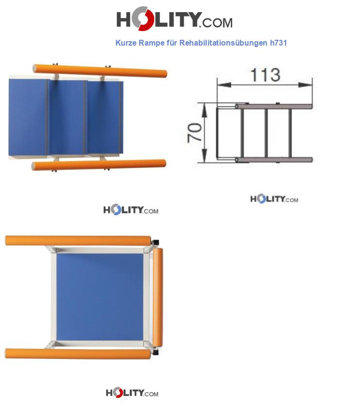 Kurze Rampe für Rehabilitationsübungen h731