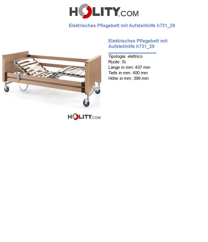 Elektrisches Pflegebett mit Aufstehhilfe h731_29