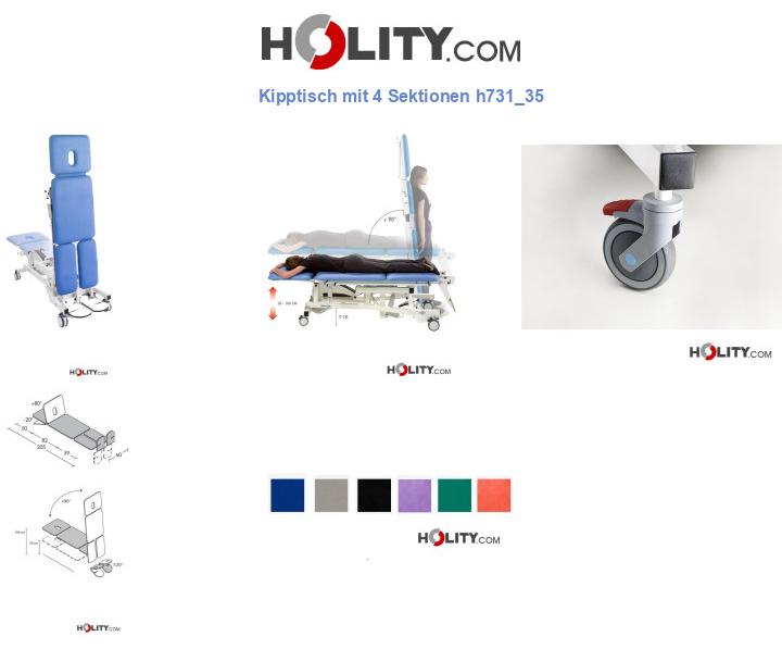 Kipptisch mit 4 Sektionen h731_35