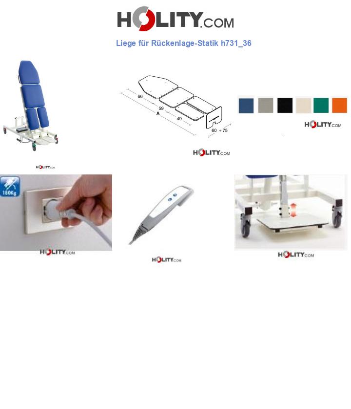 Liege für Rückenlage-Statik h731_36