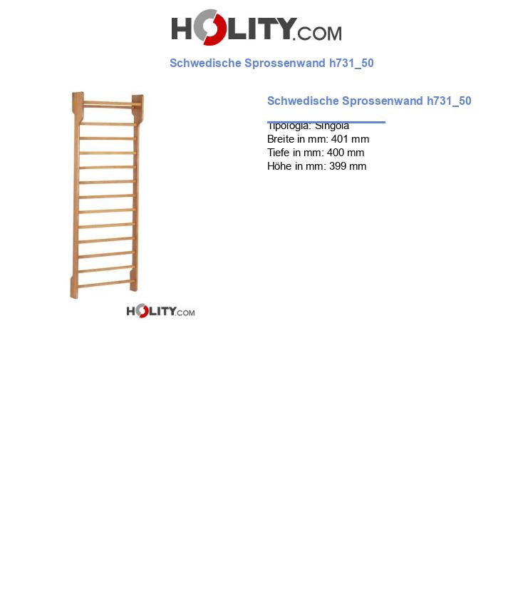 Schwedische Sprossenwand h731_50