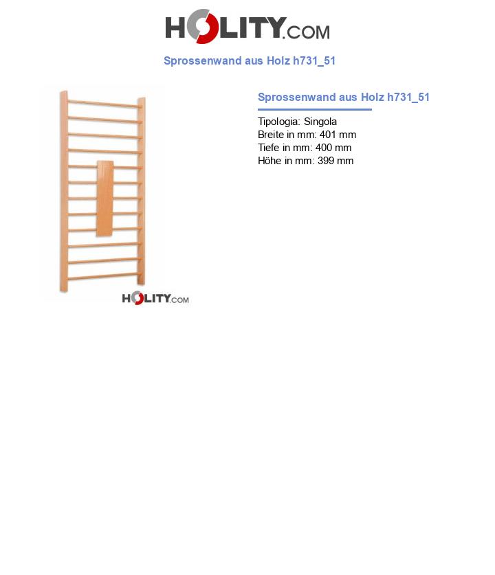 Sprossenwand aus Holz h731_51
