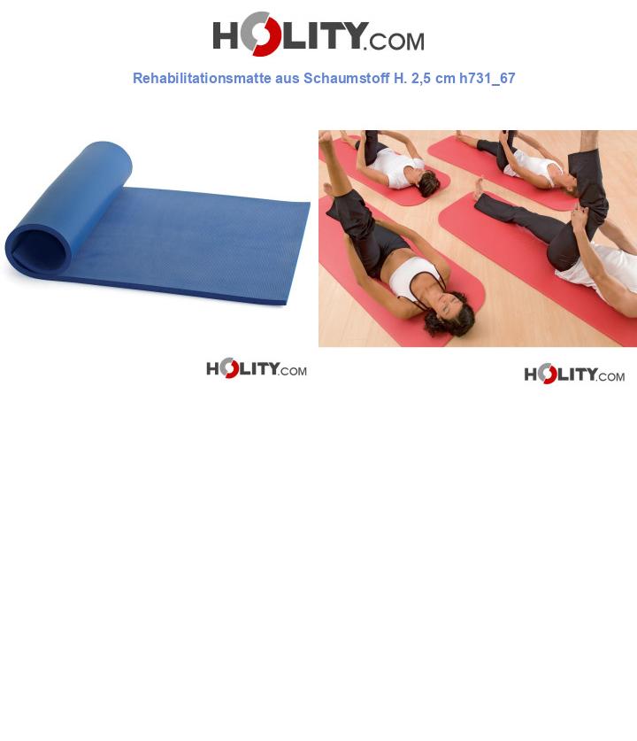 Rehabilitationsmatte aus Schaumstoff H. 2,5 cm h731_67