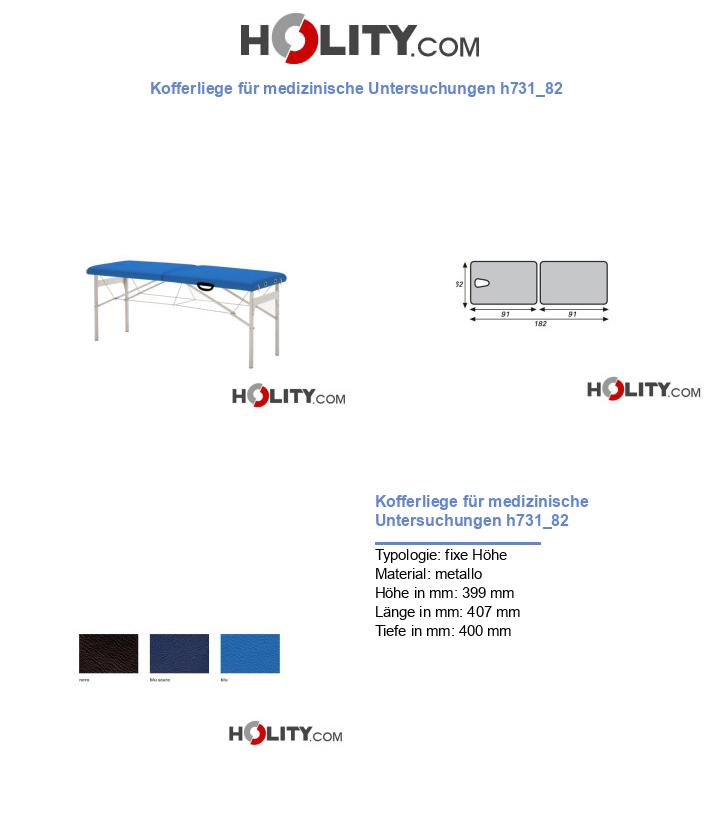 Kofferliege für medizinische Untersuchungen h731_82