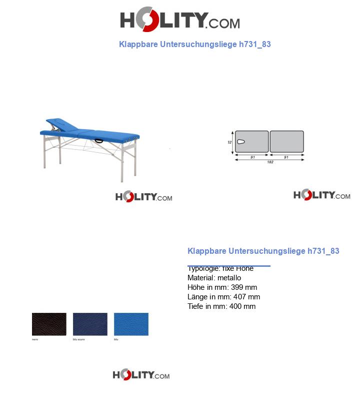 Klappbare Untersuchungsliege h731_83