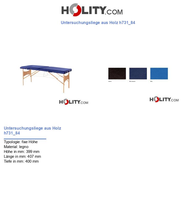 Untersuchungsliege aus Holz h731_84