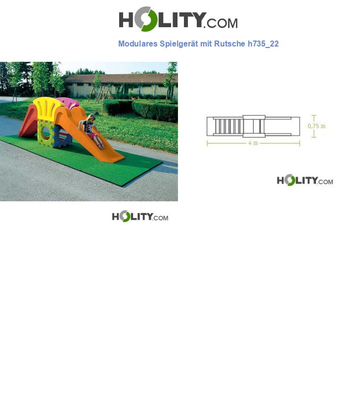 Modulares Spielgerät mit Rutsche h735_22