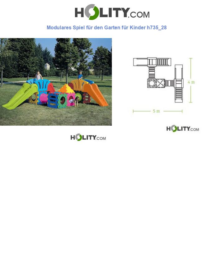 Modulares Spiel für den Garten für Kinder h735_28