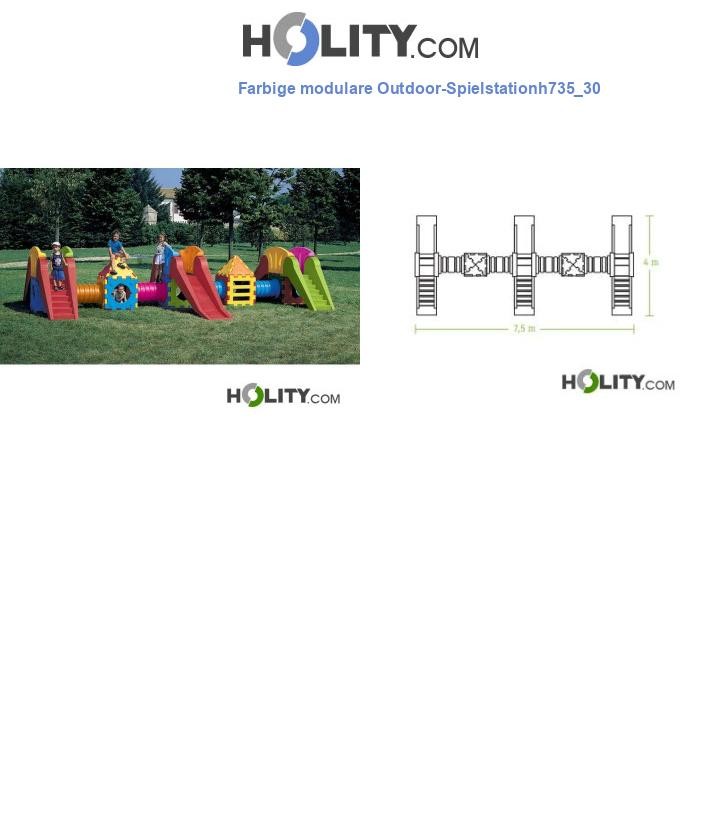 Farbige modulare Outdoor-Spielstationh735_30