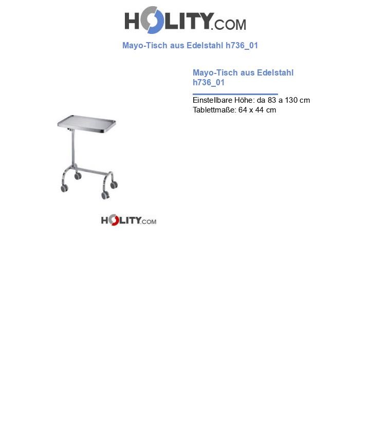 Mayo-Tisch aus Edelstahl h736_01
